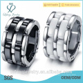 wholesale new design channel jewelry black ceramic ring